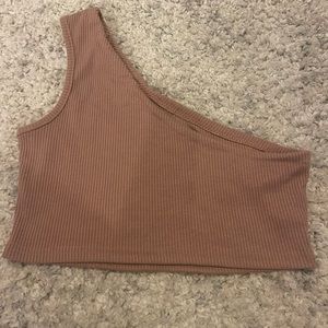 tan off the shoulder tank